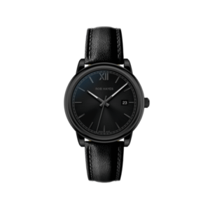 Reloj minimalista “Black Leather Yosemite 40”