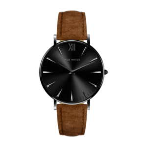 Reloj clásico “Black/Brown Suede Berkeley 38”